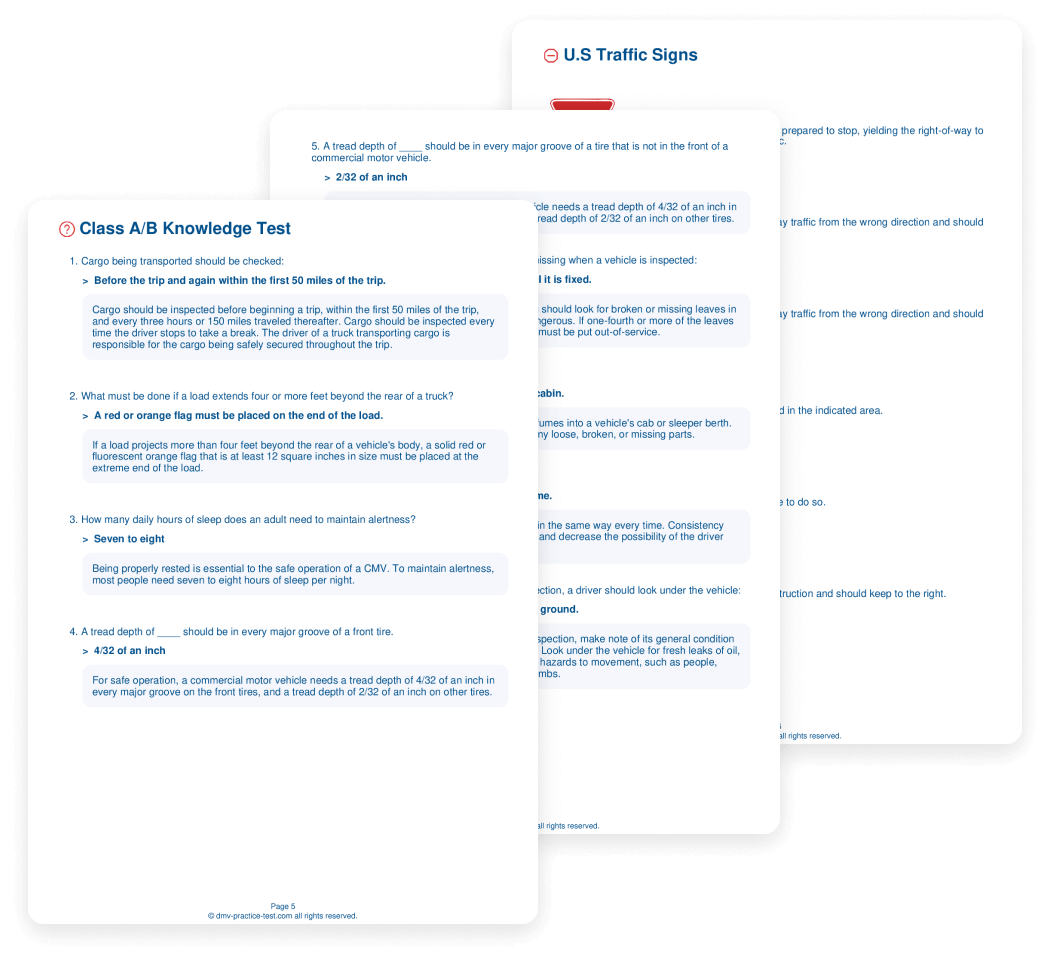 2025 Ohio DMV CDL Test Cheat Sheet 99 Pass Rate 