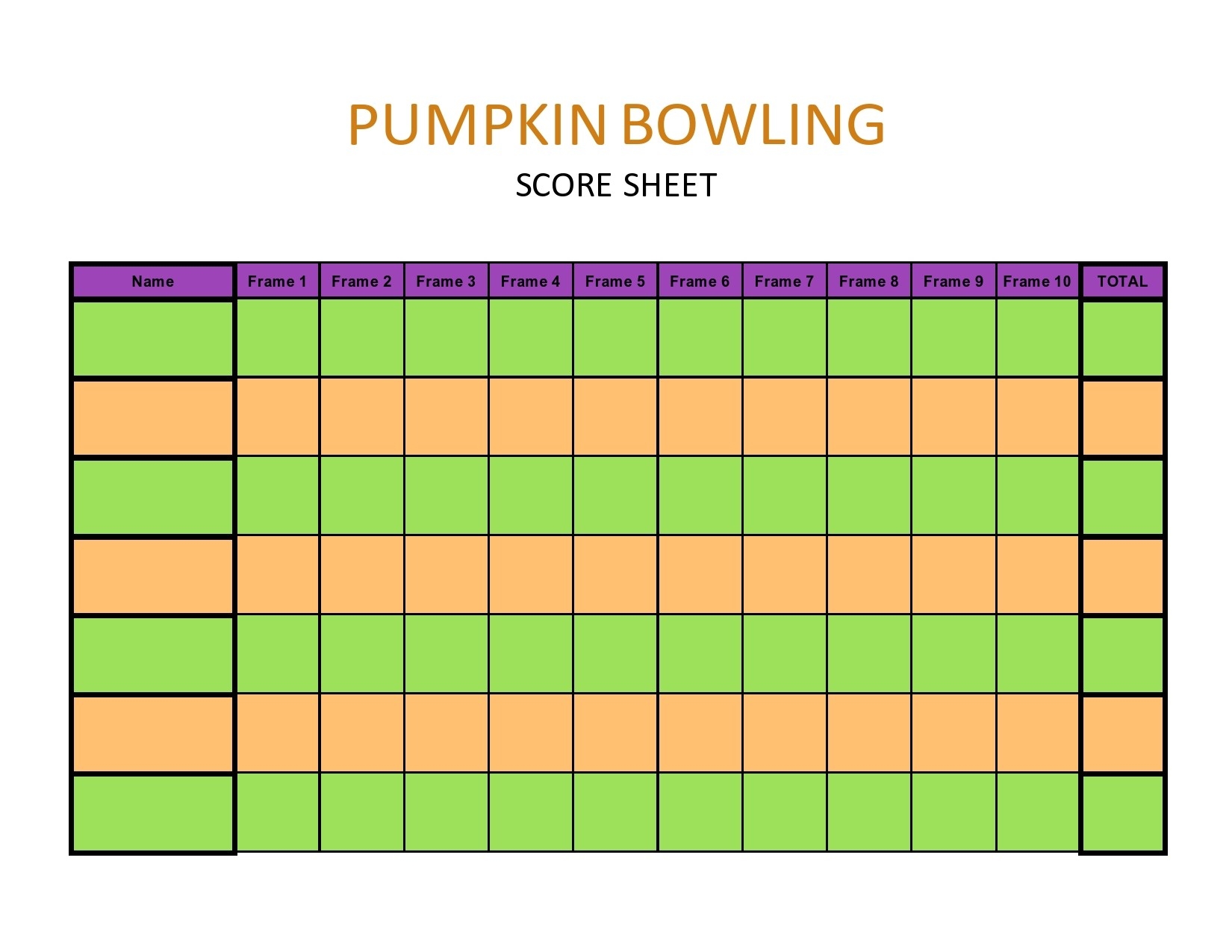 36 Printable Bowling Score Sheet Templates u0026 Examples 