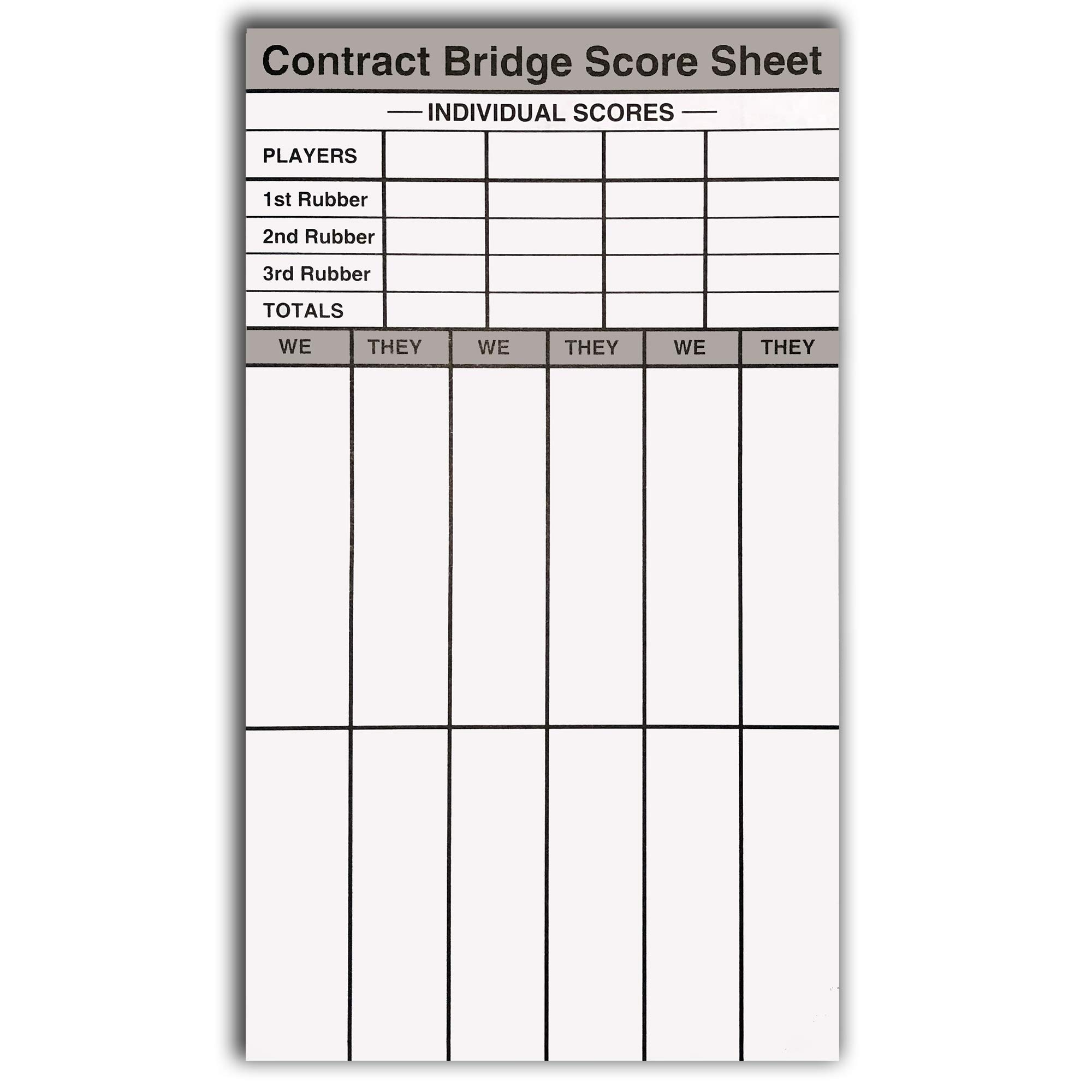 Amazon Baron Barclay Bridge Score Pads With Scoring Rules On Inside Covers 360 Sheets Total Double Sided Score Sheets For Contract Rubber Party Bridge Sized 4