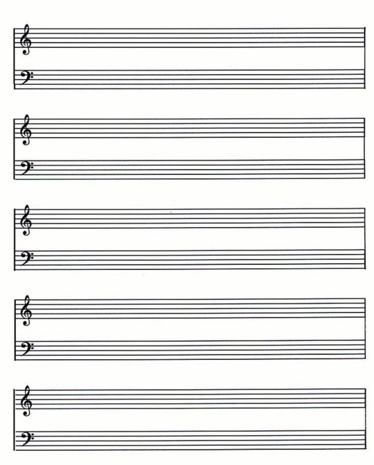 Blank Score Template Etsy