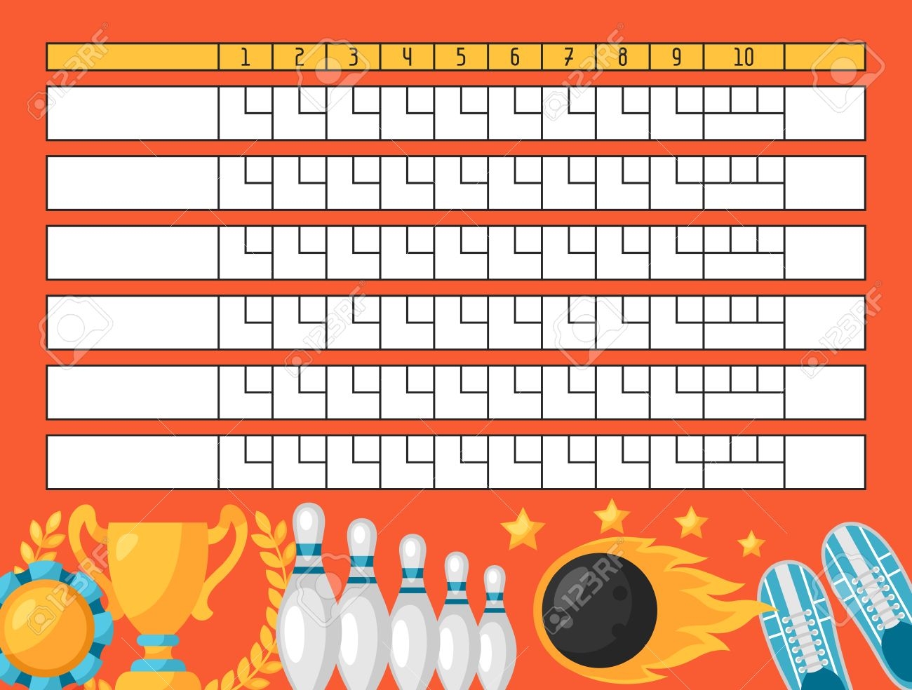 Bowling Score Sheet Blank Template Scoreboard With Game Objects Royalty Free SVG Cliparts Vectors And Stock Illustration Image 53412875 Bowling Score Sheet Blank Template Scoreboard With Game Objects Royalty Free SVG Cliparts Vectors And Stock Illustration Image 53412875