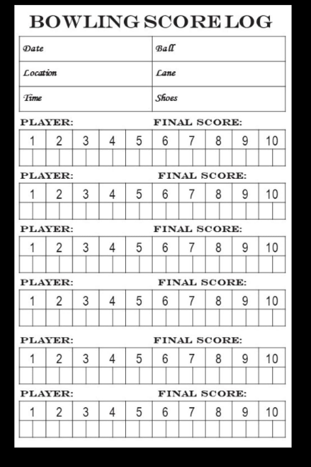 Bowling Score Sheets You Use It To Record The Scores Of Each Of The Players Publishing Kevin 9798415146857 Amazon Books Bowling Score Sheets You Use It To Record The Scores Of Each Of The Players Publishing Kevin 9798415146857 Amazon Books