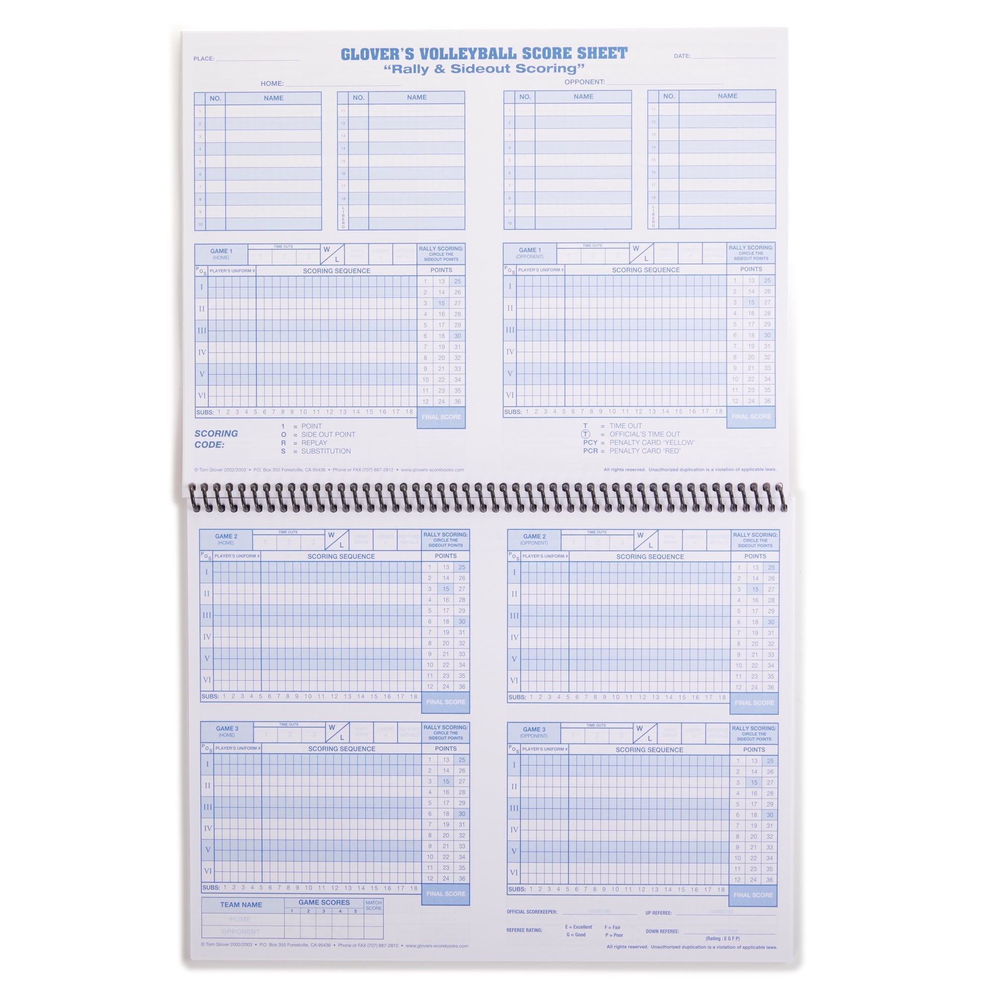 BSN SPORTS Official Volleyball Scorebook Walmart BSN SPORTS Official Volleyball Scorebook Walmart