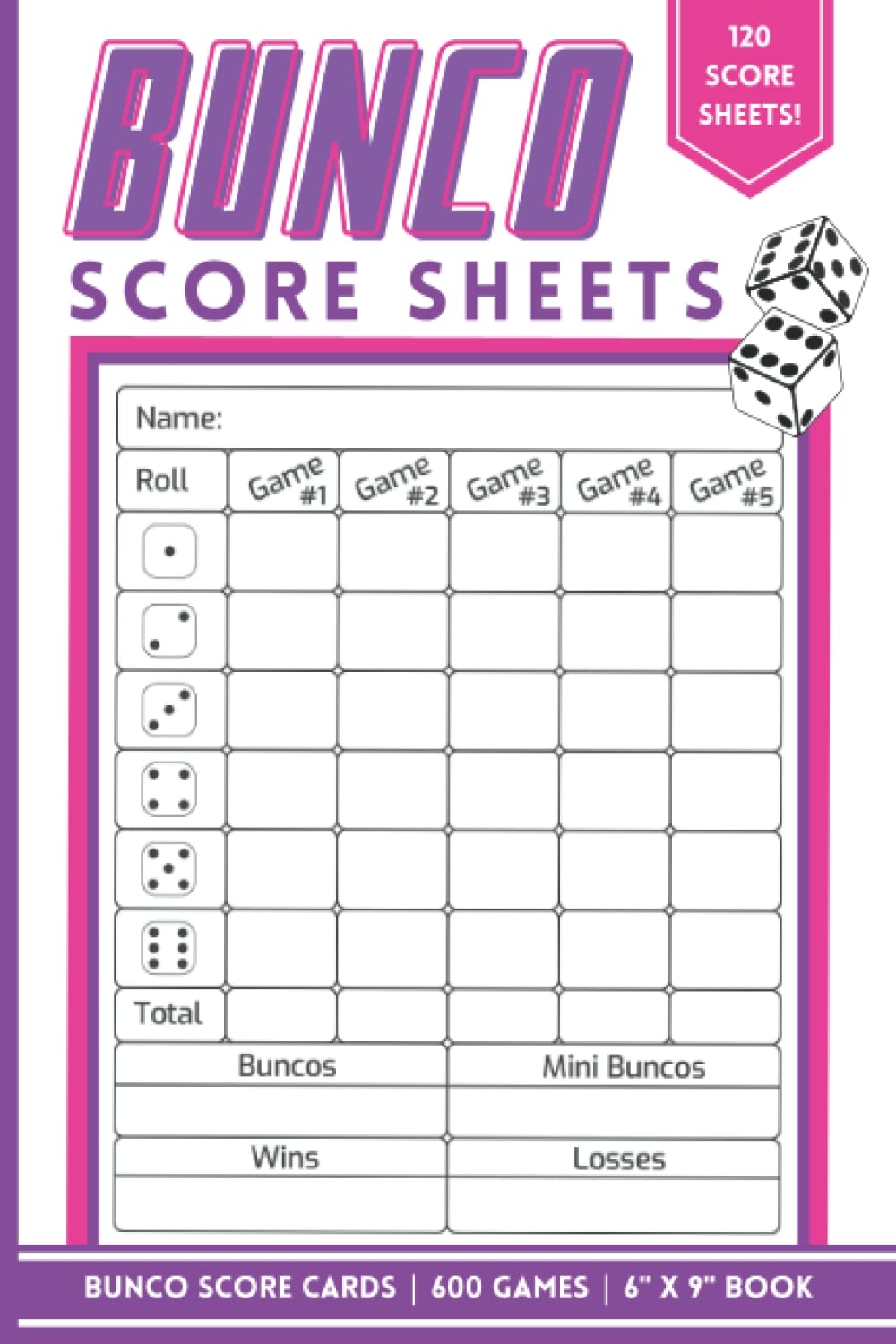 Individual Bunco Score Sheets Individual Bunco Score Sheets