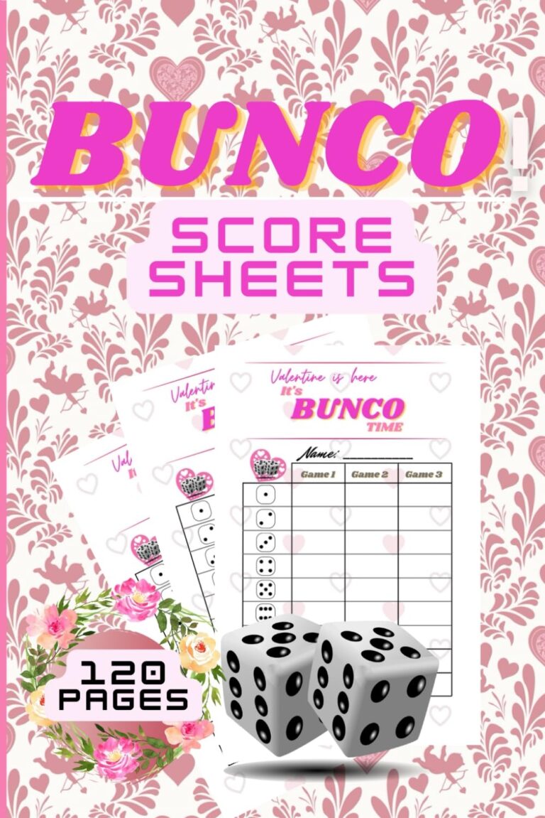 Bunco Score Sheets Themed 120 Score Sheets Of 3 Games Merba Margaret 9798402203549 Amazon Books