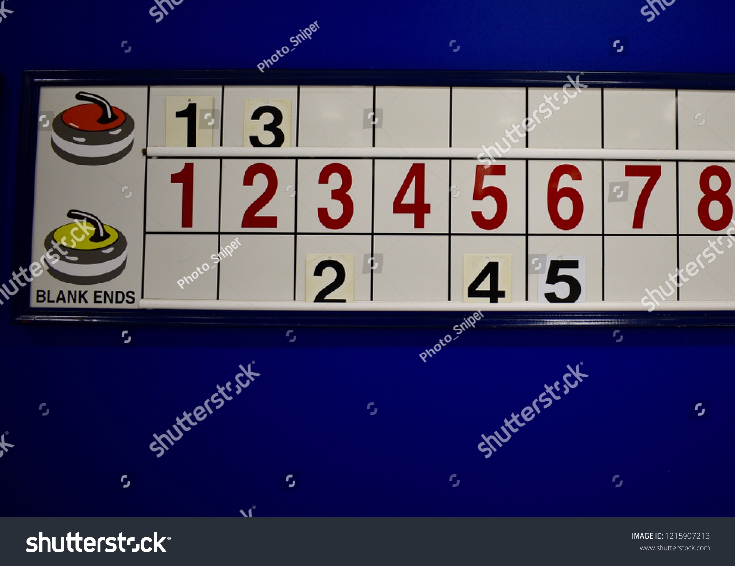 Curling Score Board Stock Photo 1215907213 Shutterstock