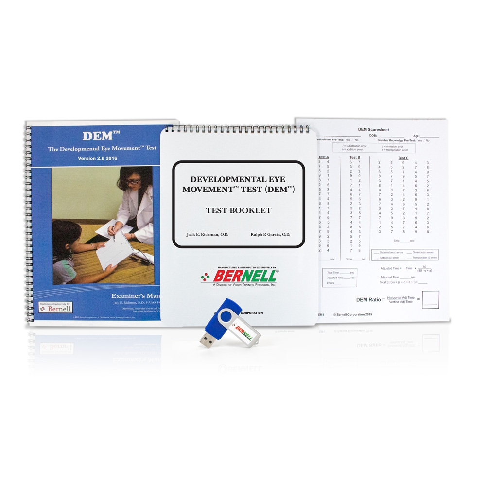 Developmental Eye Movement Test DEM Visual U0026 Non Visual Skills Bernell Corporation Developmental Eye Movement Test DEM Visual U0026 Non Visual Skills Bernell Corporation