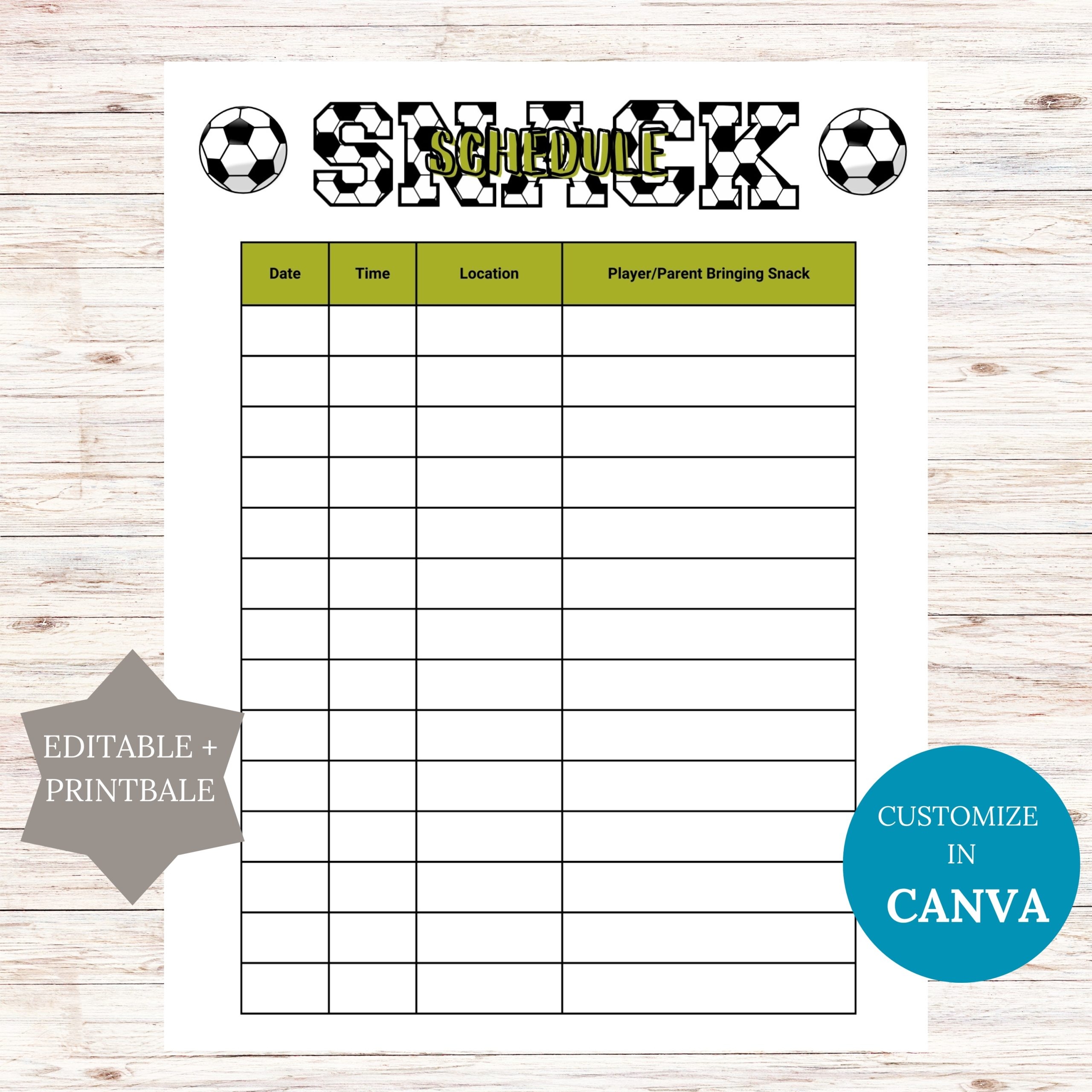 Printable Youth Soccer Score Sheets