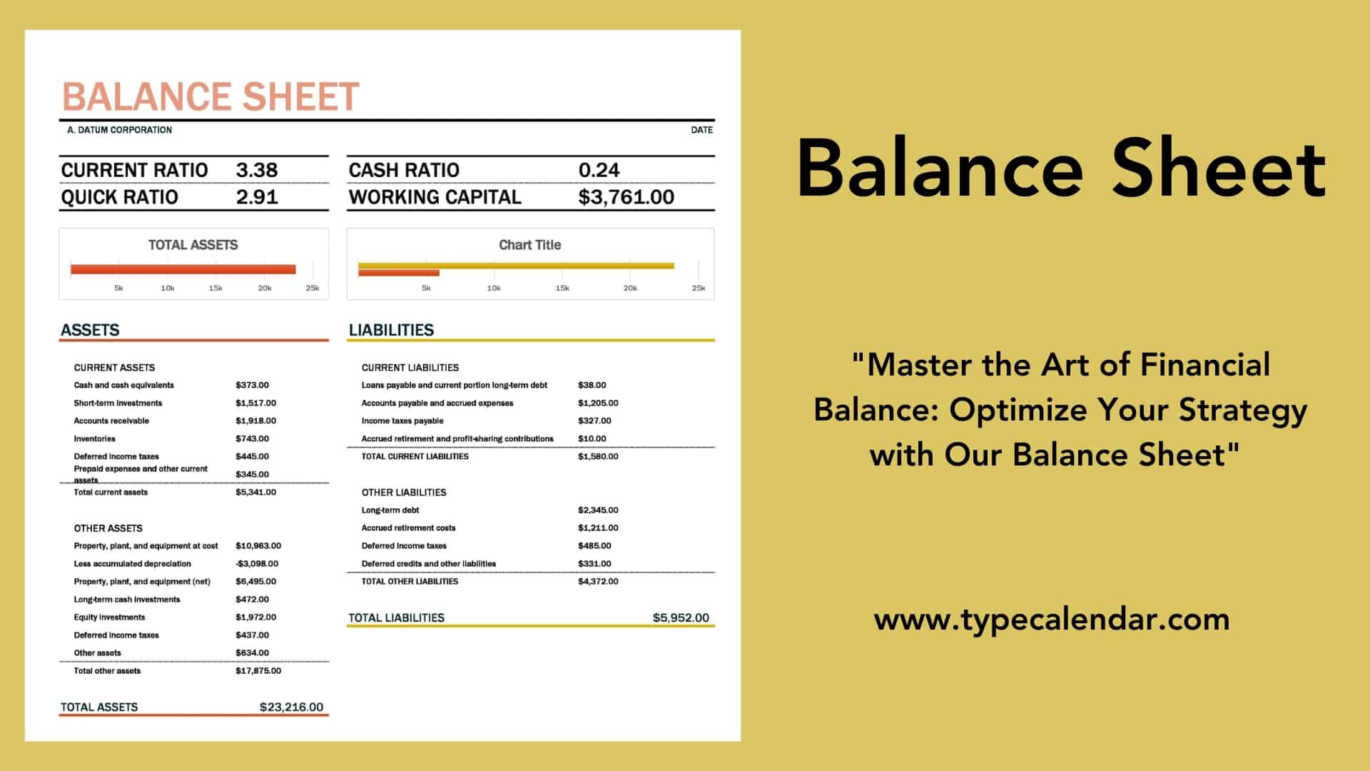 Free Printable Balance Sheet Templates Excel Word PDF 