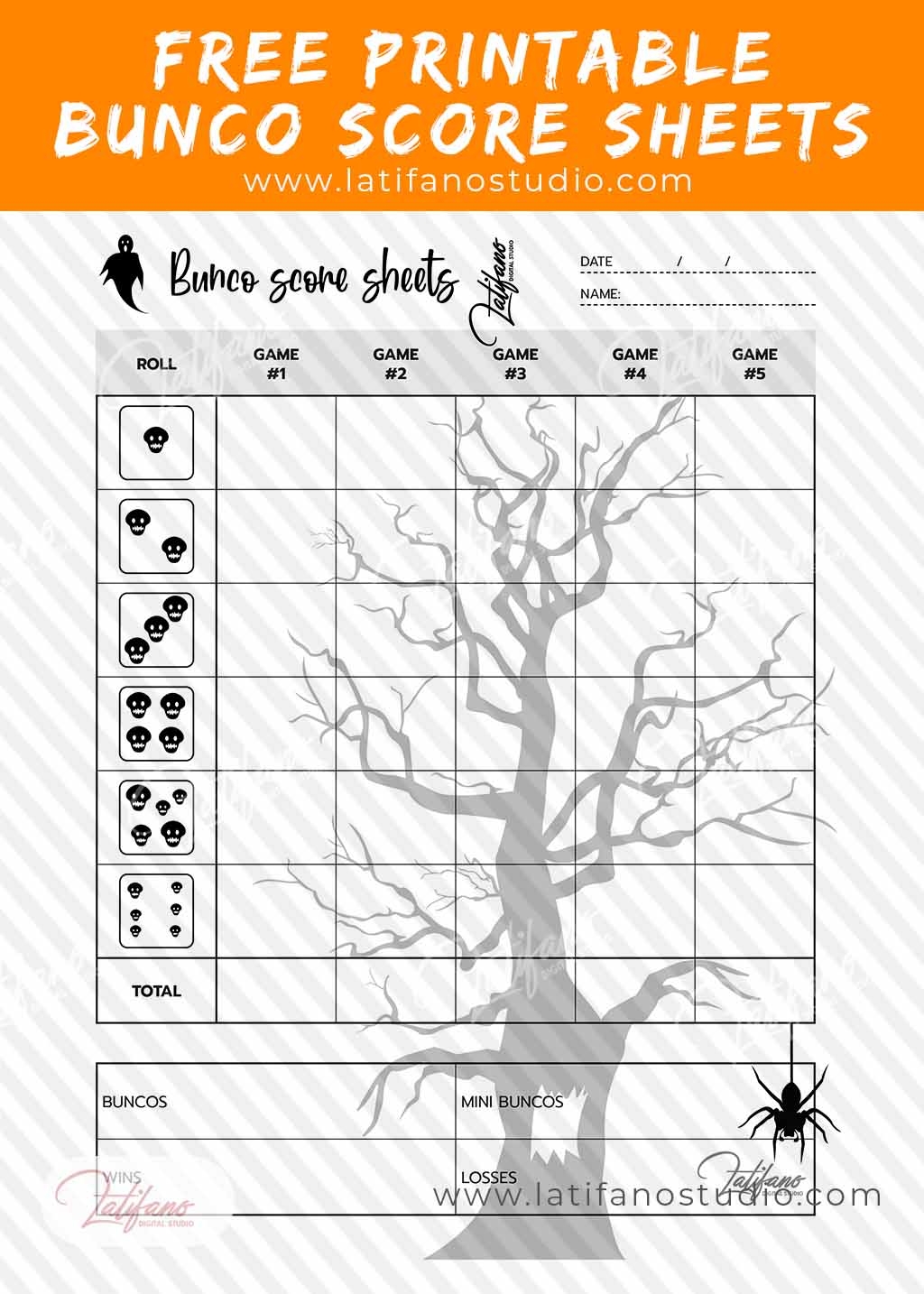 Free Bunco Score Sheets To Print Free Bunco Score Sheets To Print