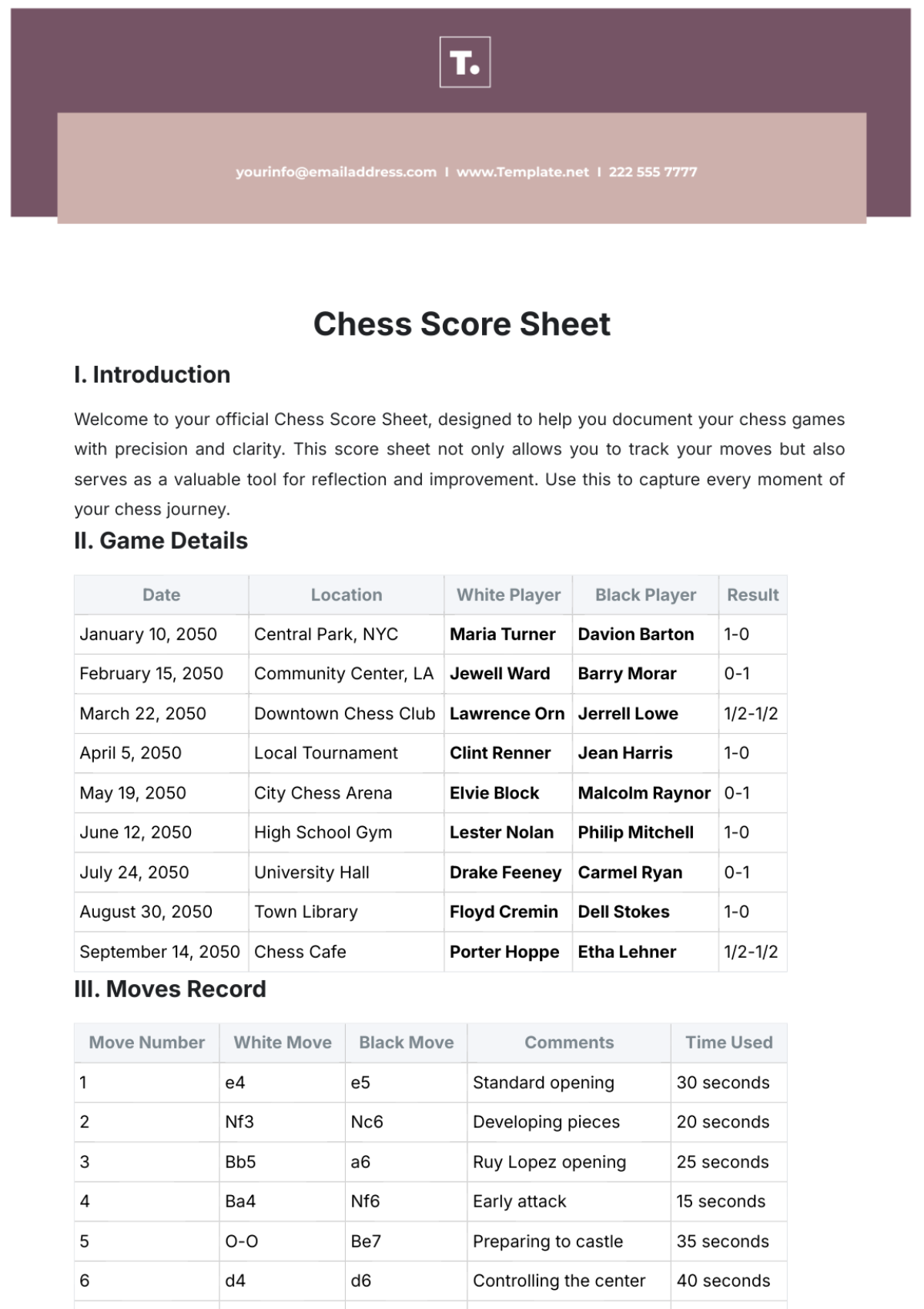Free Score Sheet Templates Editable And Printable