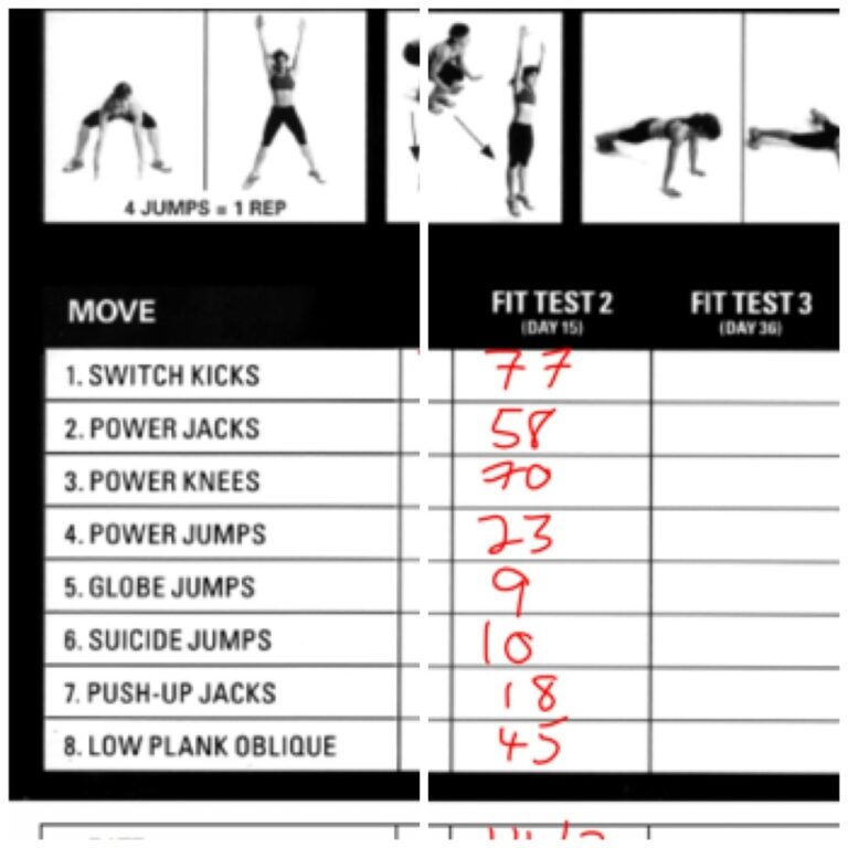 Insanity Fit Test 2 Day 15 Budakgemukcakapfitness