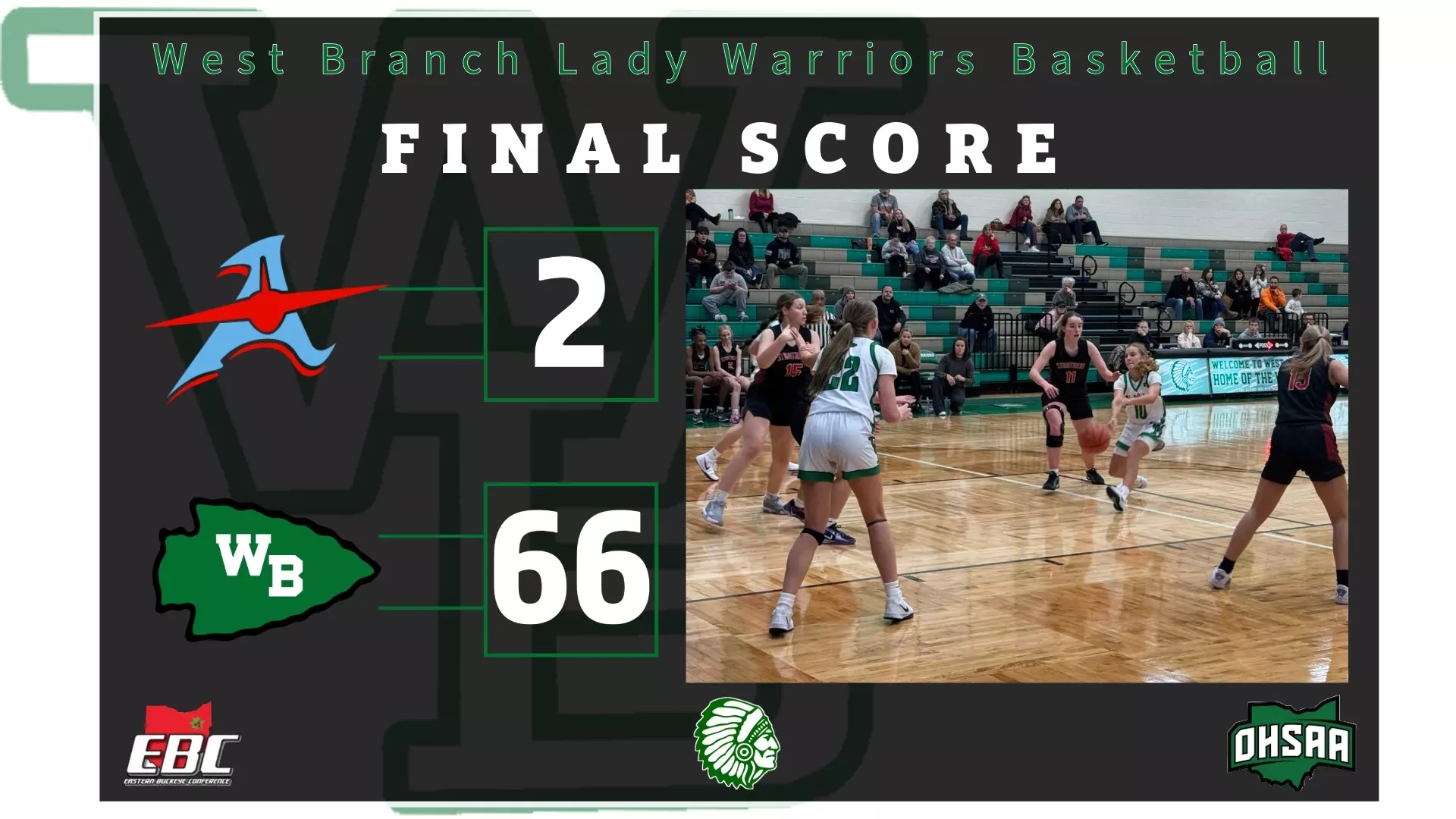 Lady Warriors Take Care Of Alliance 66 2 West Branch High School Lady Warriors Take Care Of Alliance 66 2 West Branch High School