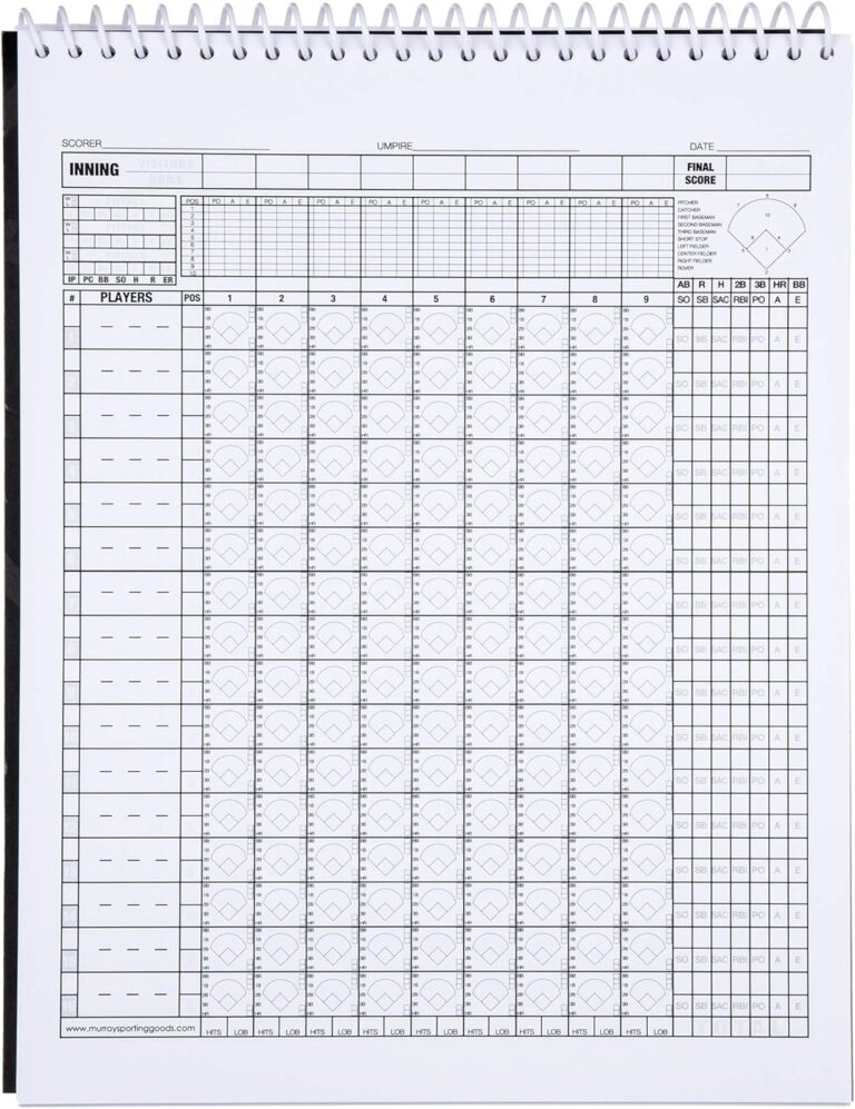 Murray Sporting Goods Baseball Softball Scorebook Malta Ubuy