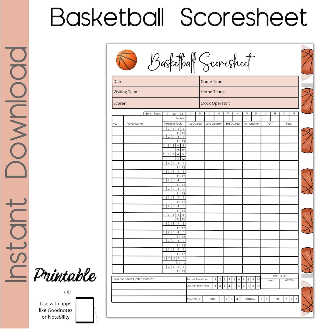 Printable Basketball Score Eplilectic Sheet Track Printable Basketball Score Eplilectic Sheet Track