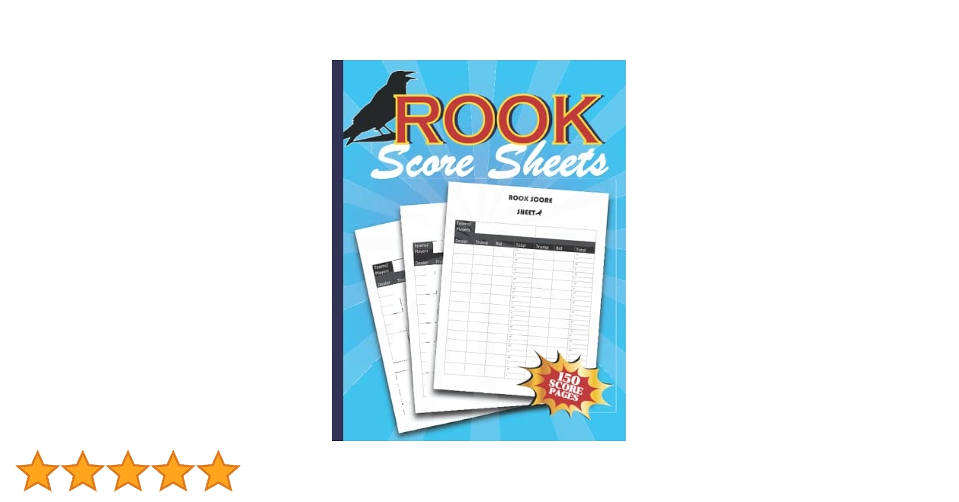 Rook Score Sheets 150 Rook Score Cards For Scorekeeping Books Addae 9798414247913 Amazon Books