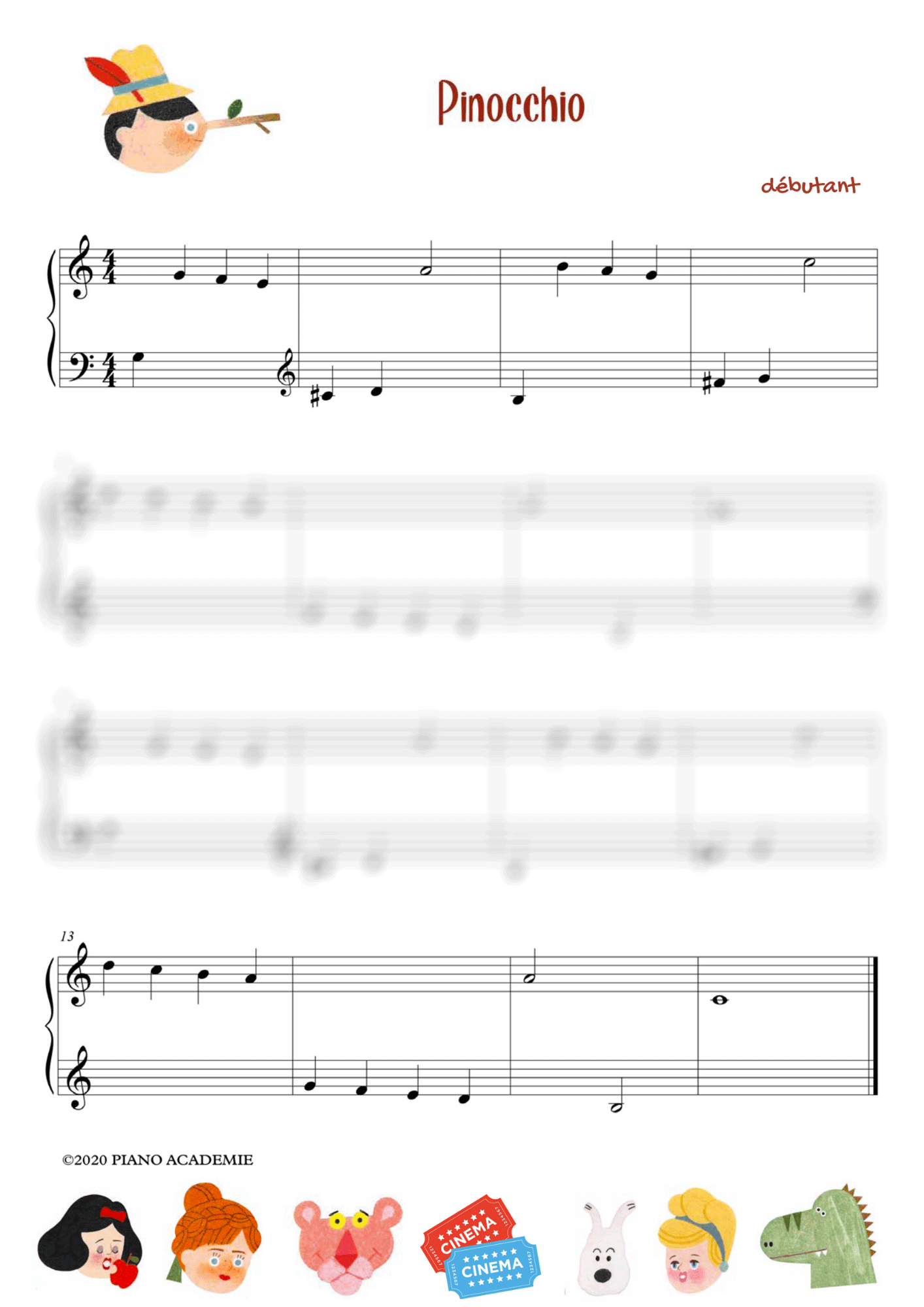 Pinocchio Score Sheet Free