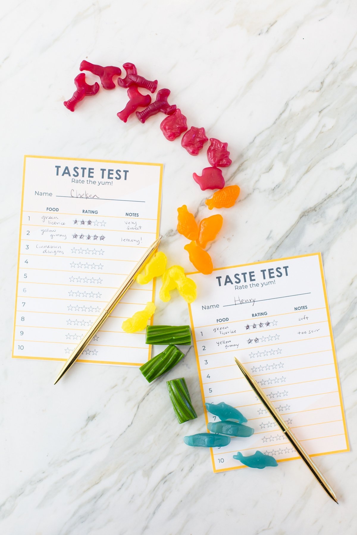 Taste Test Score Sheet Printable Lovely Indeed