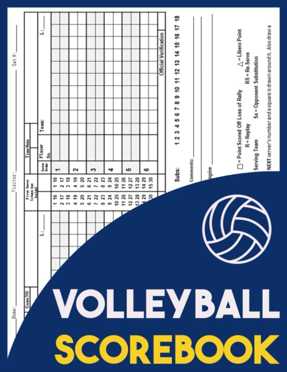 Ontario Volleyball Score Sheets
