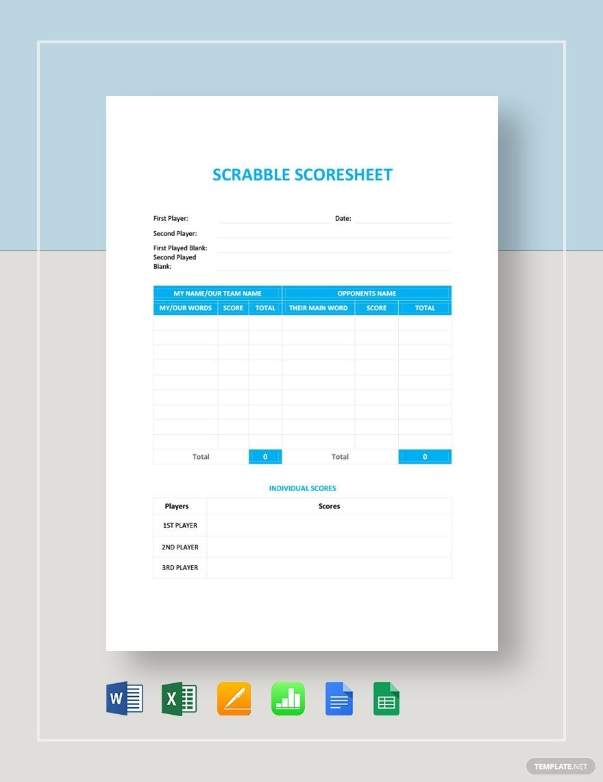 Wrestling Score Sheet Template In Word Pages Google Docs PDF Download Template