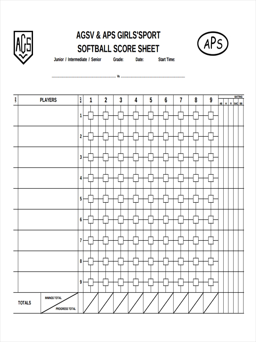 17 Score Sheet Examples To Download