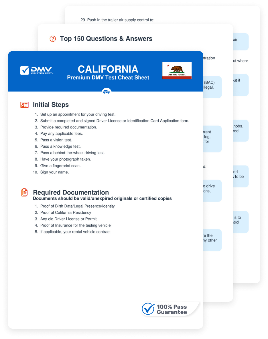 2025 California DMV Permit Test Cheat Sheet 99 Pass Rate 2025 California DMV Permit Test Cheat Sheet 99 Pass Rate