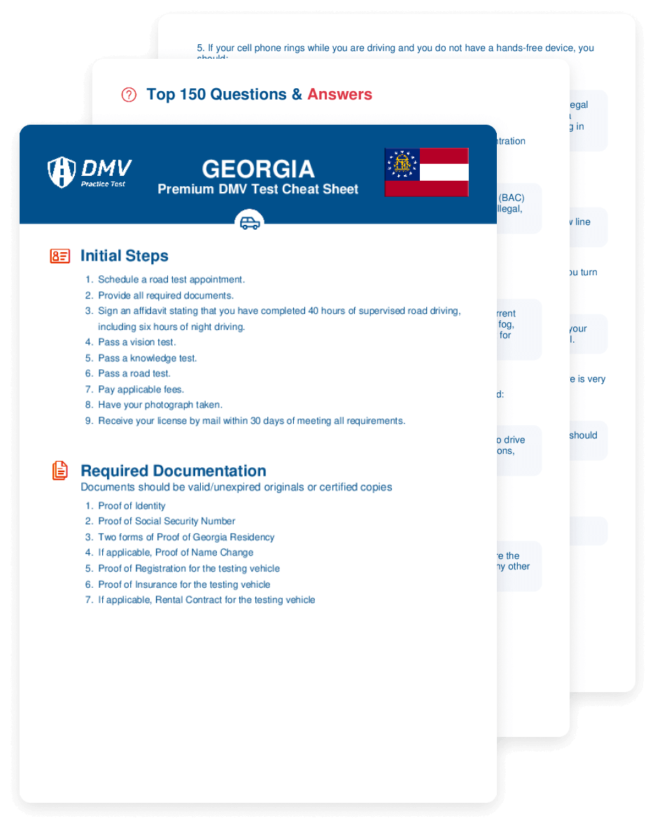 2025 Georgia DMV Test Cheat Sheet 99 Pass Rate 2025 Georgia DMV Test Cheat Sheet 99 Pass Rate
