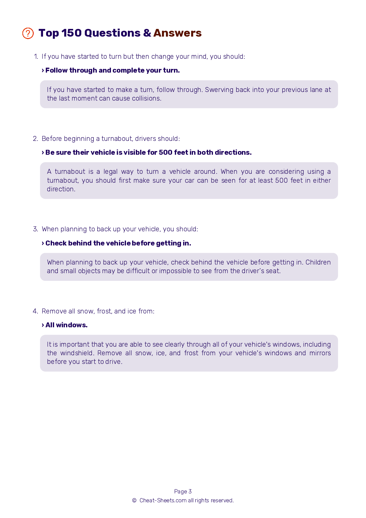 2025 Kentucky DMV Permit Test Cheat Sheet 99 Pass Rate 