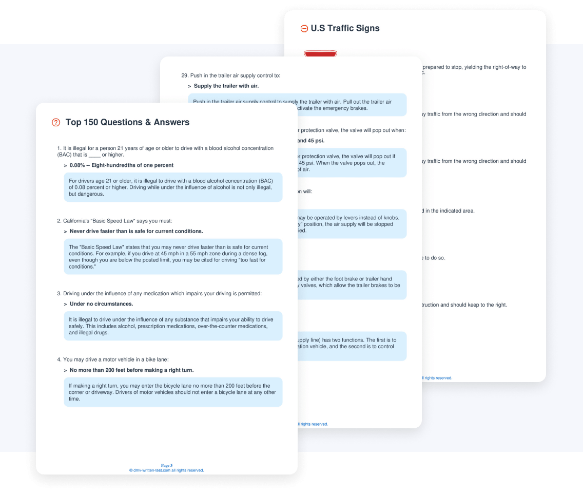 2025 Kentucky DMV Permit Test Cheat Sheet 99 Pass Rate 