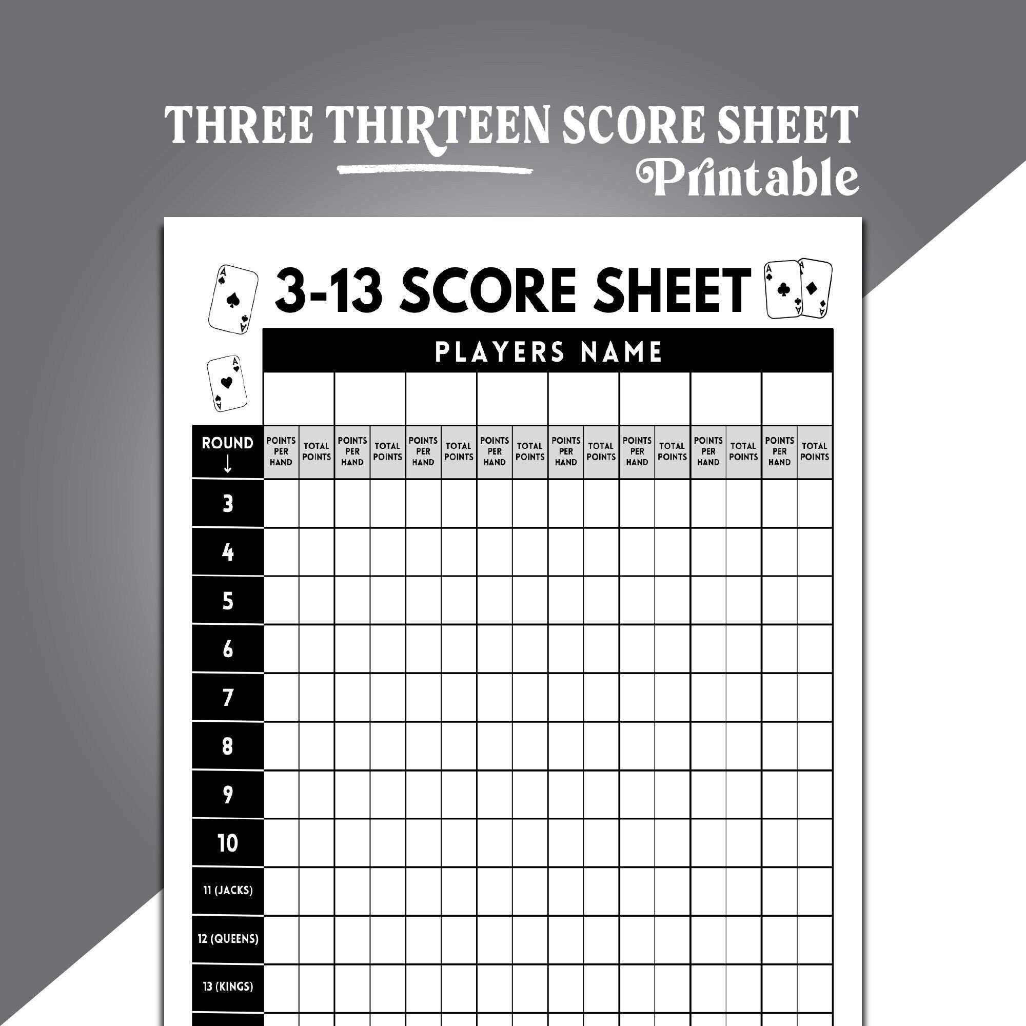 3 13 Game Score Sheets Three Thirteen Card Game Score Sheets 3 To 13 Cards Score Keeper Printable 313 Score Card 313 Score Pads To Print Etsy Canada 3 13 Game Score Sheets Three Thirteen Card Game Score Sheets 3 To 13 Cards Score Keeper Printable 313 Score Card 313 Score Pads To Print Etsy Canada