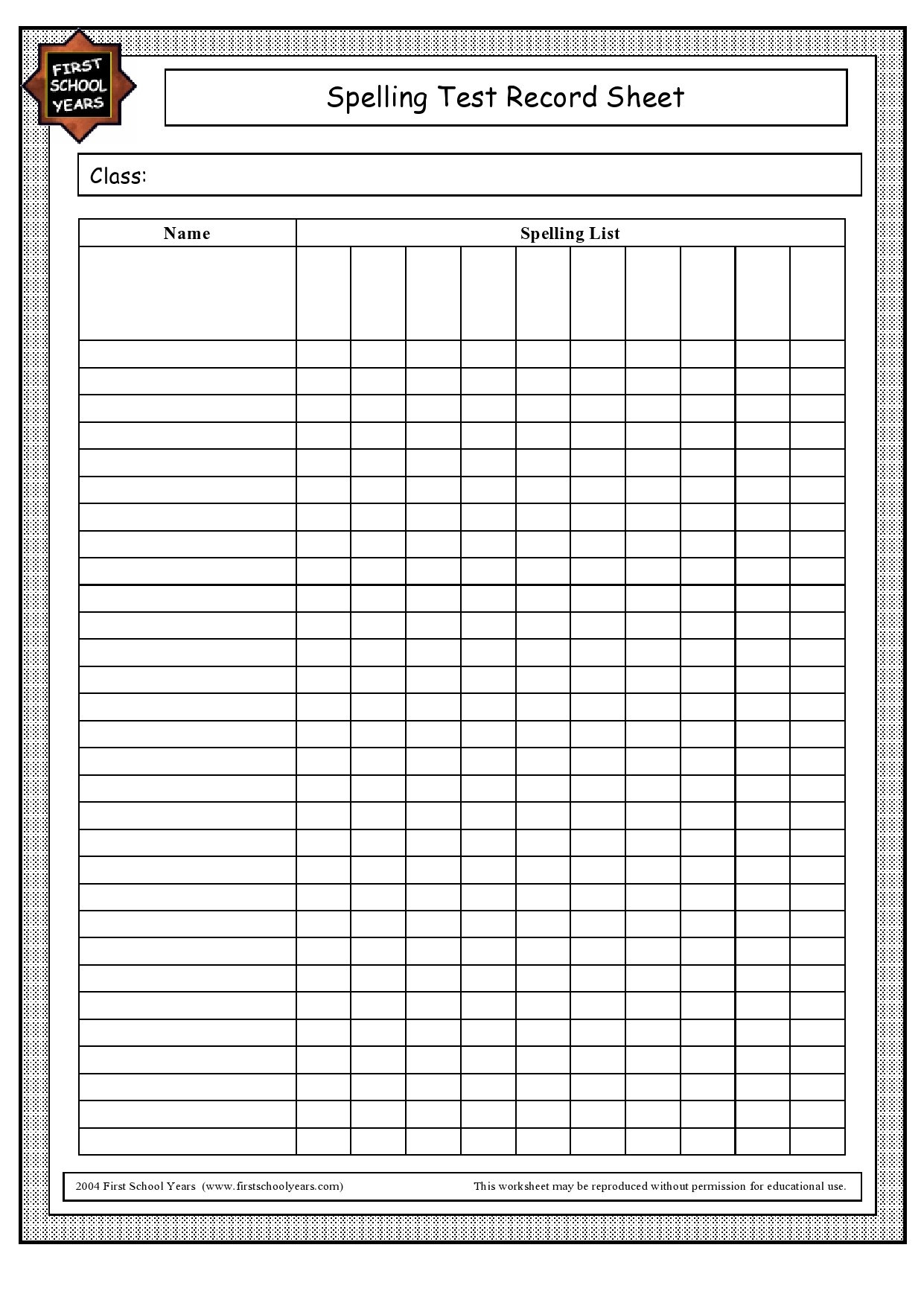 38 Printable Spelling Test Templates Word U0026 PDF TemplateLab