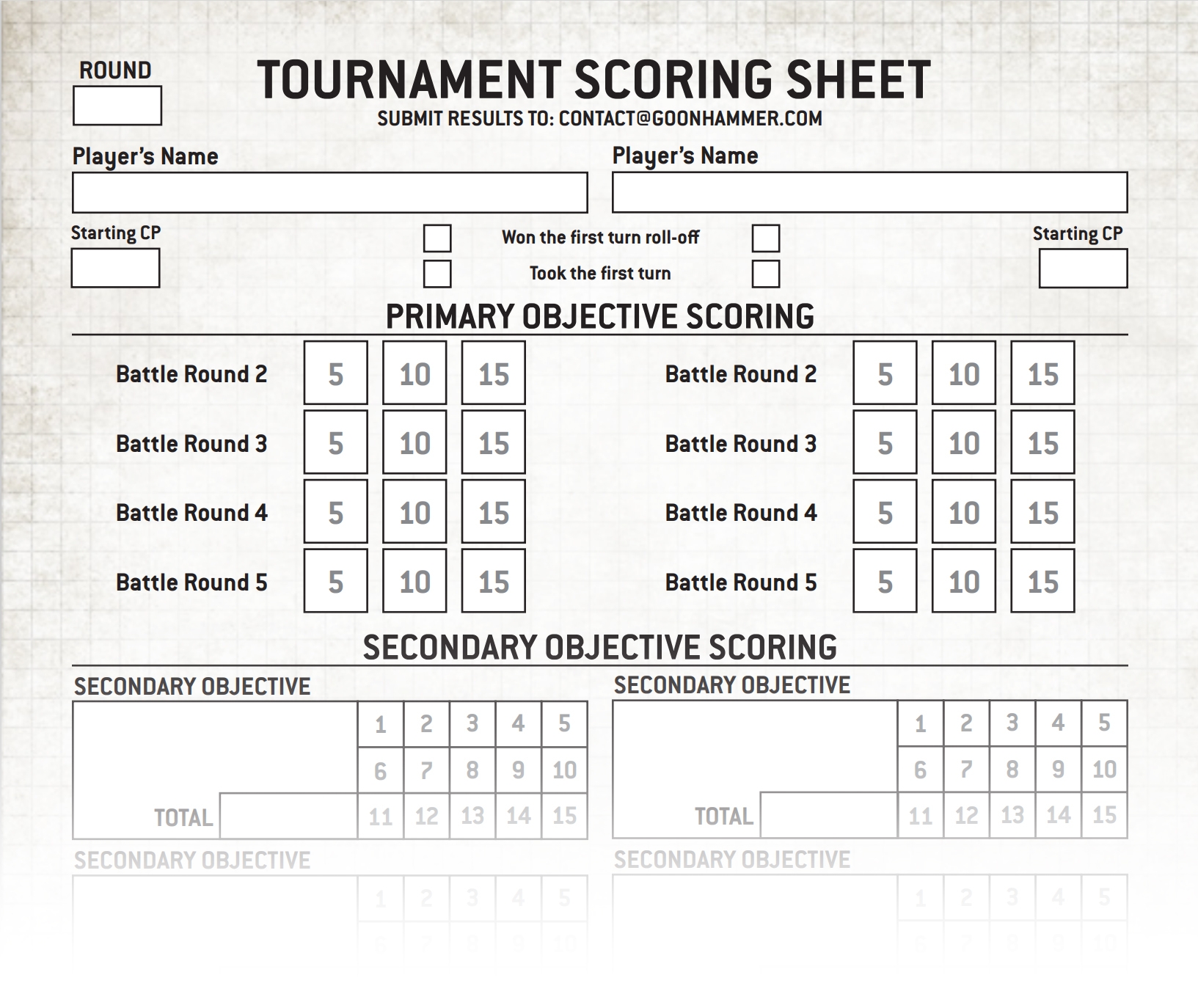 Printable Axe Throwing Score Sheet Pdf