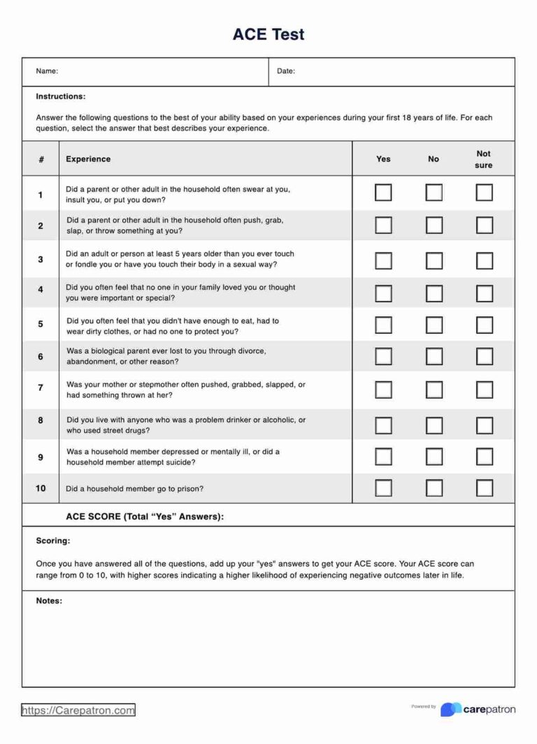 ACE Test U0026 Example Free PDF Download