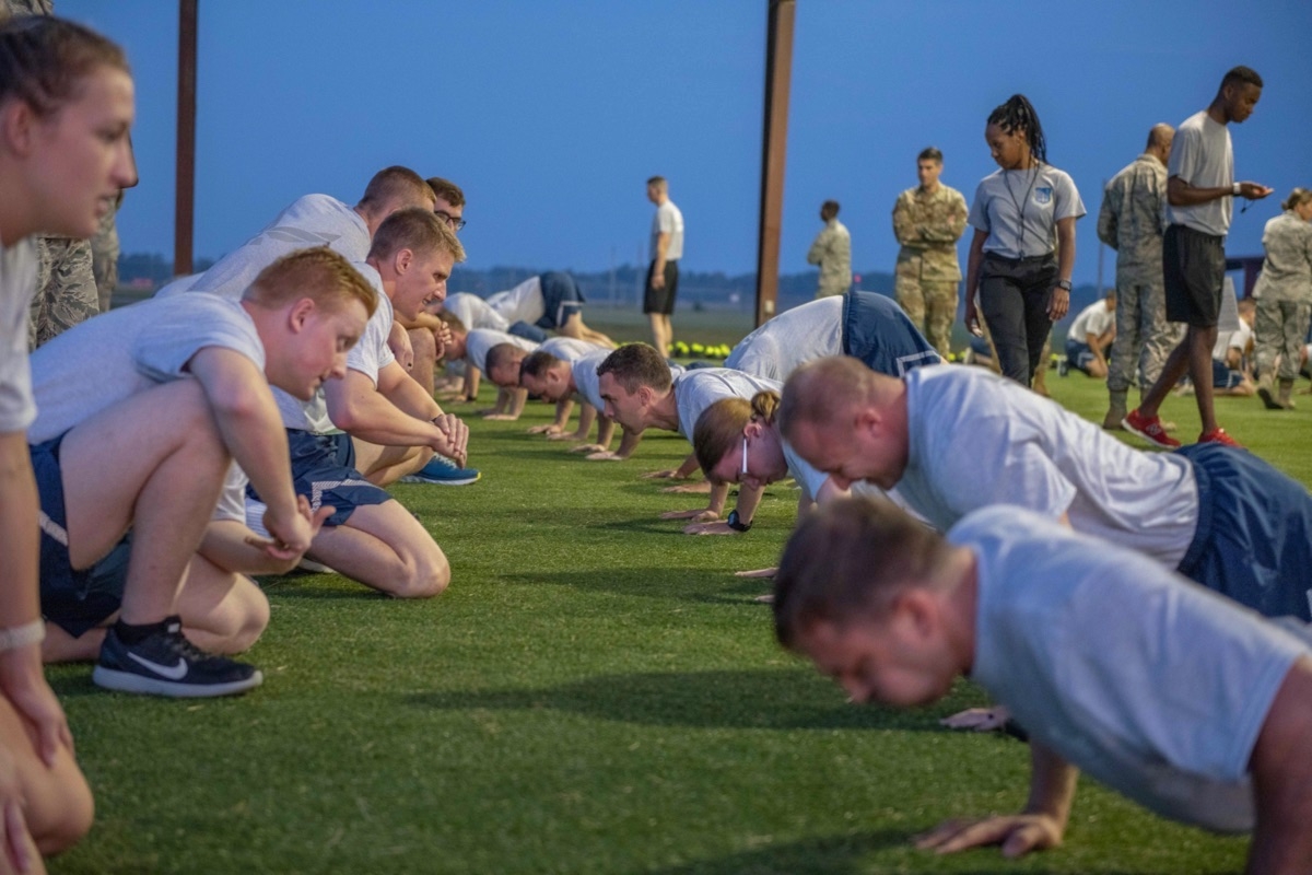 Air Force Fitness Test Scores Under Age 25 Male U0026 Female