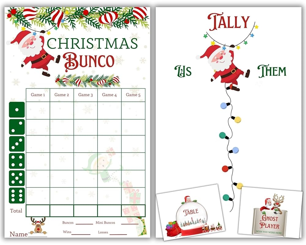Amazon Christmas Bunco Kit Christmas Winter Bunco Bunco Amazon Christmas Bunco Kit Christmas Winter Bunco Bunco