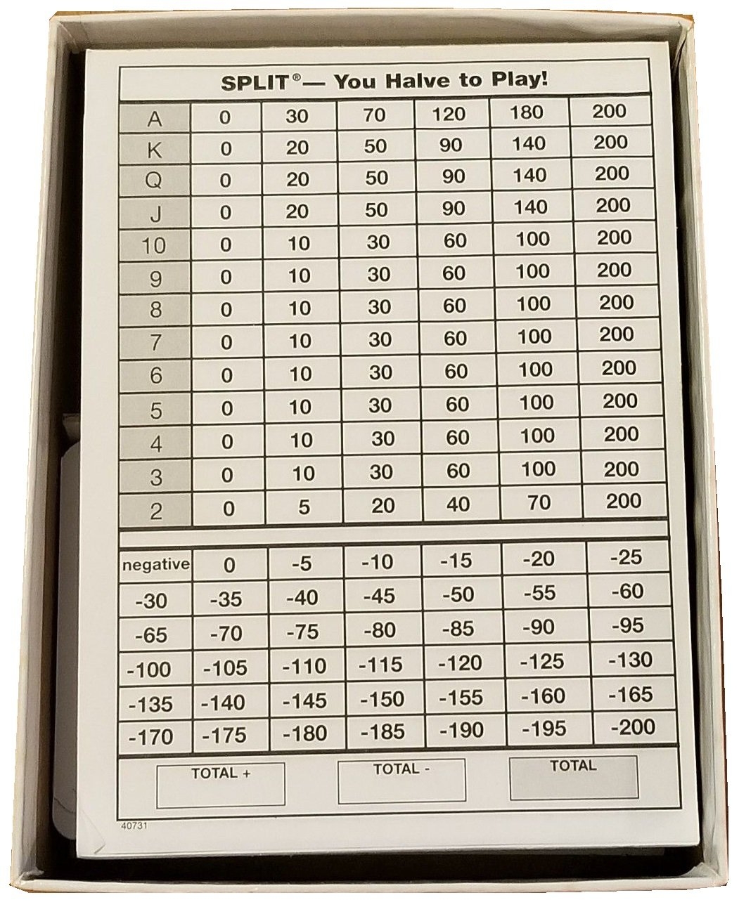 Amazon Milton Bradley Split Card Game Toys U0026 Games