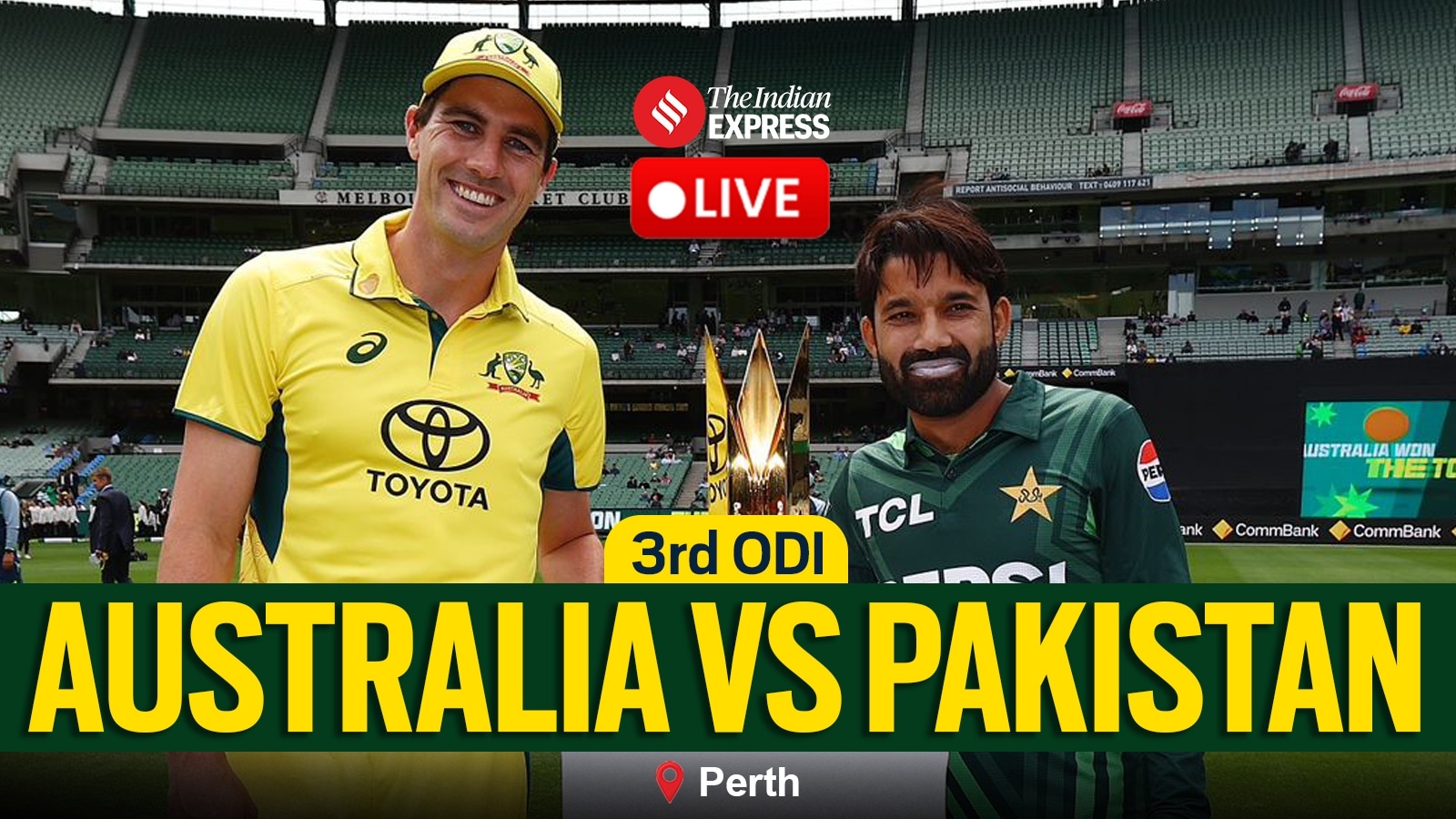 AUS Vs PAK 3rd ODI Live Cricket Score Australia Vs Pakistan Today 