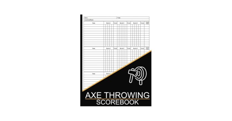 Axe Throwing Scorebook Axe Throwing Score Cards Axe Throwing Score Sheets Axe Throwing Score Keeper Book Great Gift For Axe Throwing Lovers Large 