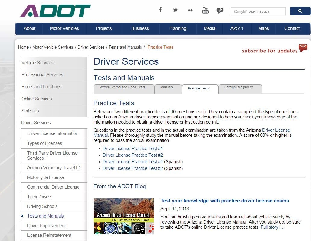 AZ MVD New Scoring System For Driving Test AZ MVD New Scoring System For Driving Test