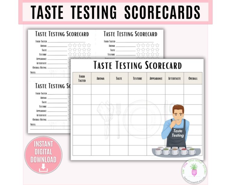 Bake Off Score Sheet Etsy