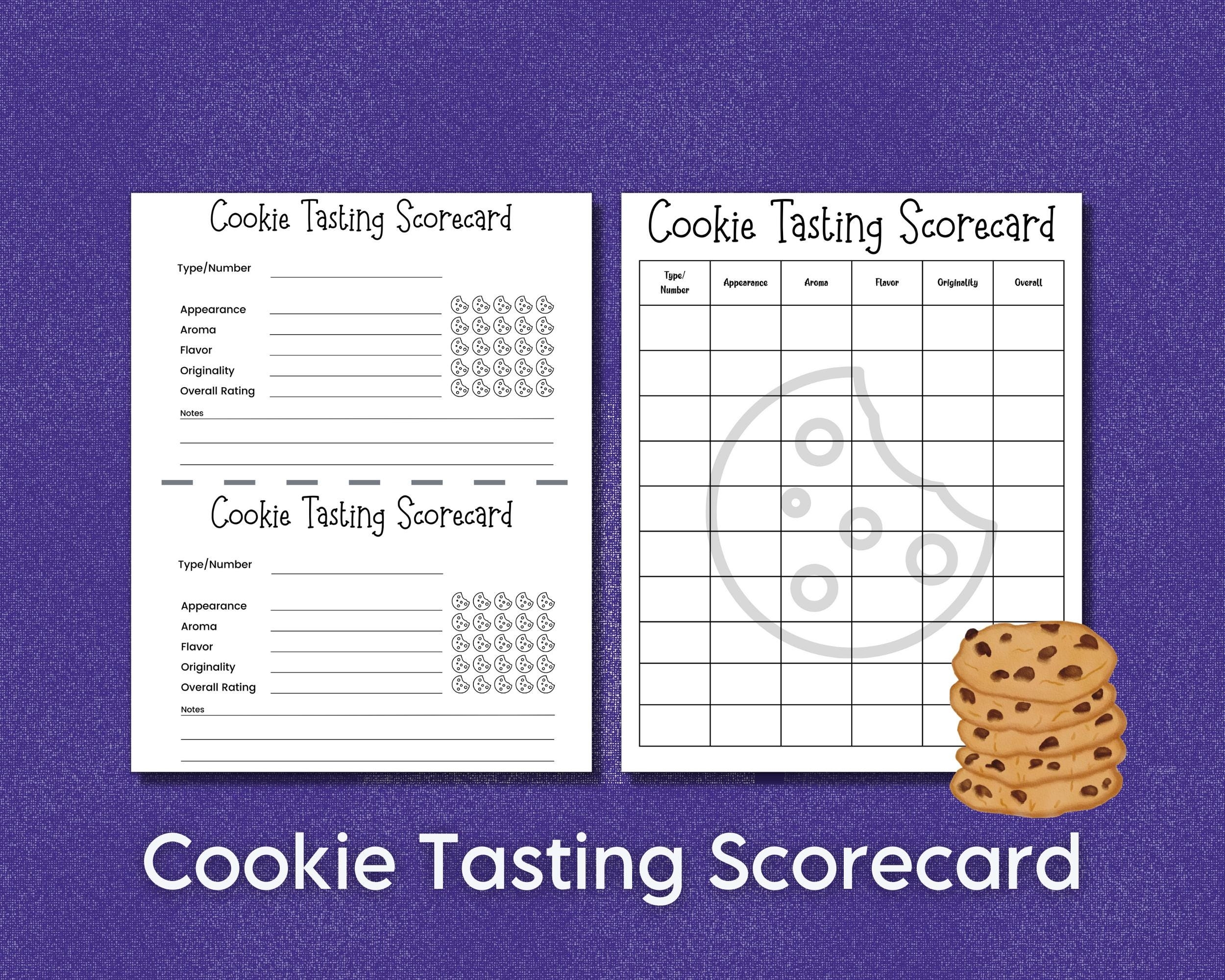 Baking Contest Score Sheet Etsy