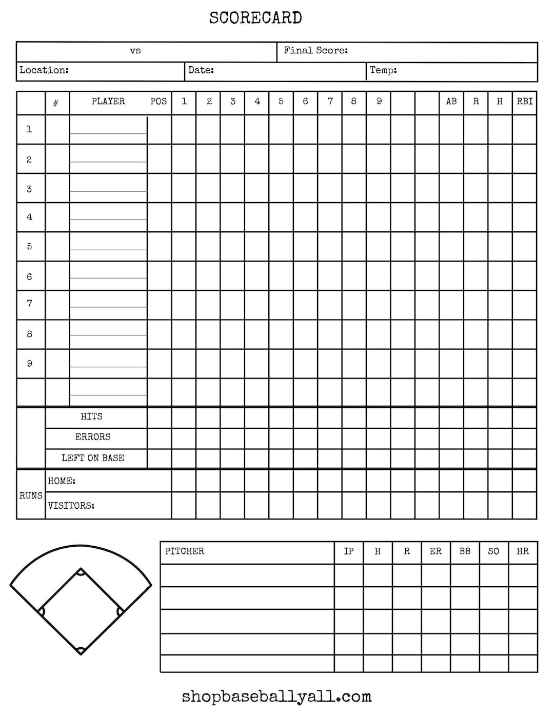 Prt Score Sheet Template Prt Score Sheet Template