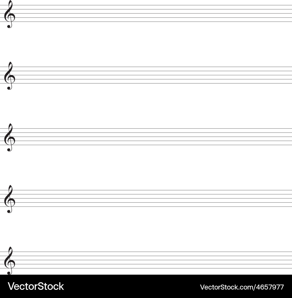Blank Music Sheet Template Royalty Free Vector Image Blank Music Sheet Template Royalty Free Vector Image