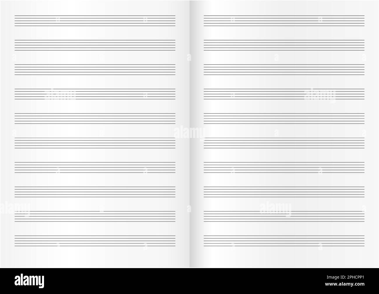 Blank Sheet Music Page Template Empty Music Folio Page Stock Blank Sheet Music Page Template Empty Music Folio Page Stock