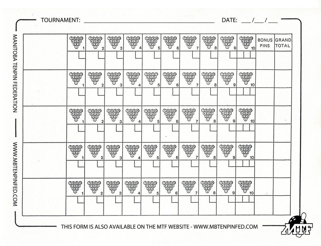 Bowl Out Score Sheet Dan Merkosky Memorial Bowling League