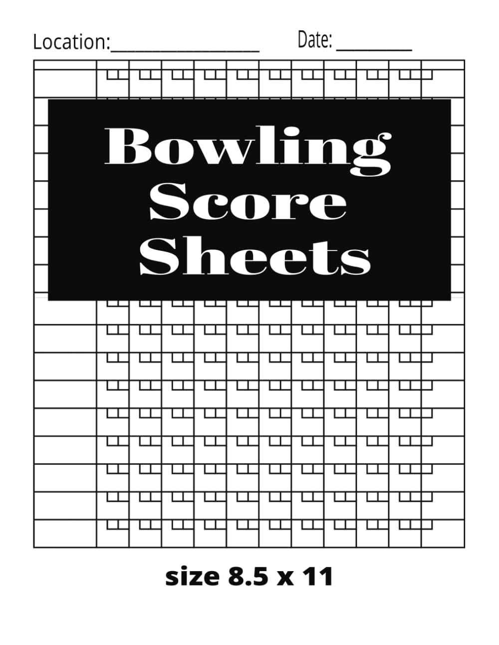 Bowling Score Sheets Includes Scoring Of Spares U0026 Strikes For Up To 1 800 Games SIMON C J Amazon Books