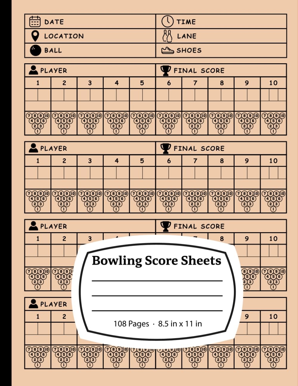 Bowling Score Sheets Keep Track Of Your Game Stats U0026 Improvement Press Planda Amazon Books Bowling Score Sheets Keep Track Of Your Game Stats U0026 Improvement Press Planda Amazon Books