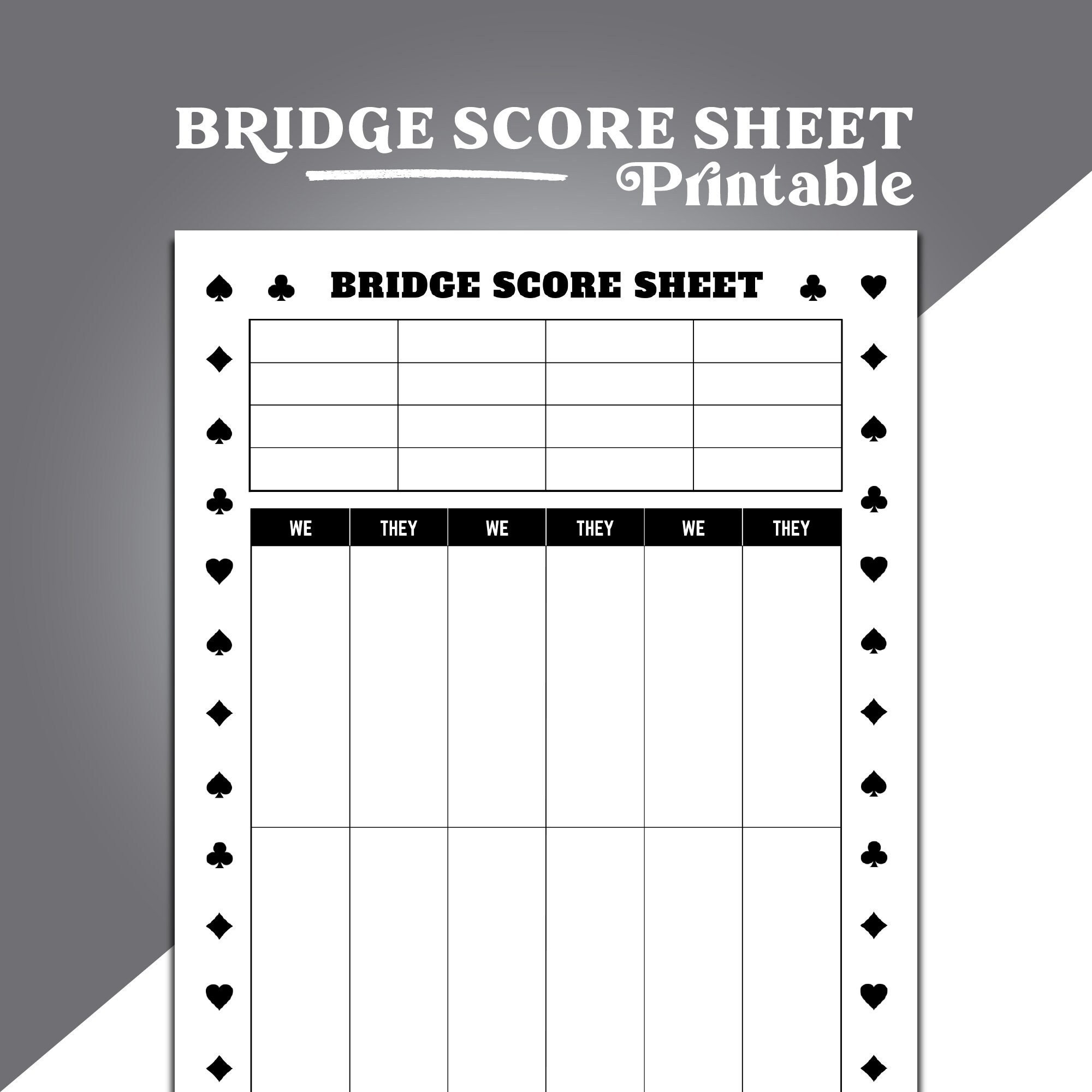 Bridge Game Score Sheet Contract Bridge Scoring Chicago Bridge Bridge Game Score Sheet Contract Bridge Scoring Chicago Bridge