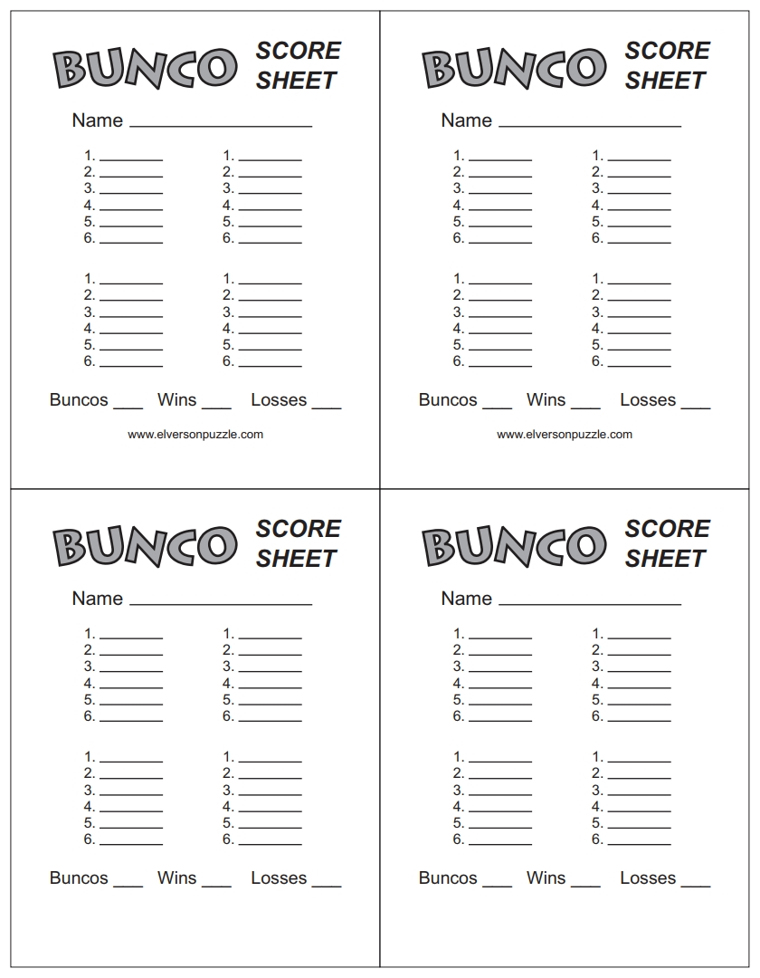 Bunco Score Sheet Free Download Create Edit Fill And Print Bunco Score Sheet Free Download Create Edit Fill And Print
