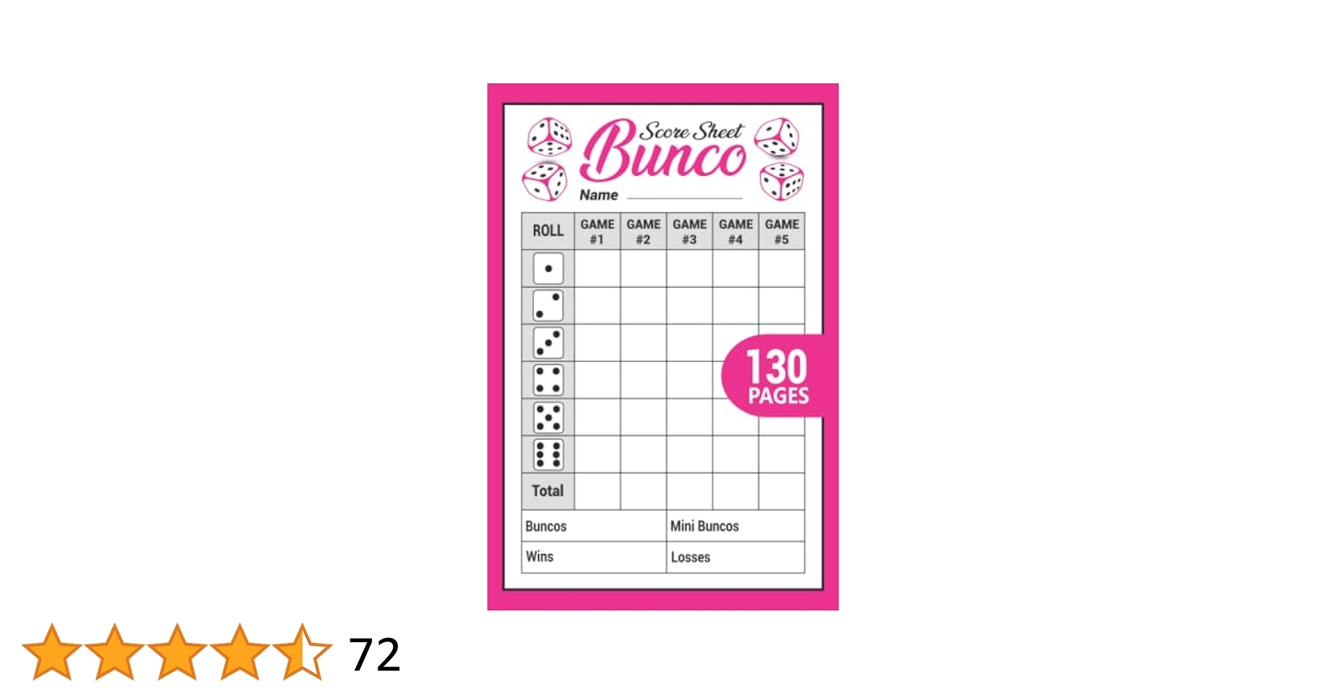 Funko Bunco Score Sheets Casino